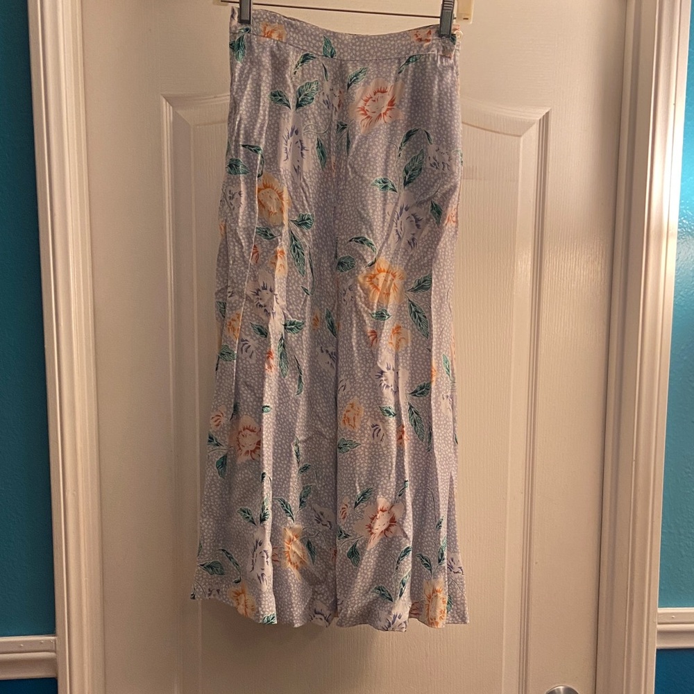 JH Collectibles A-Line Skirt with Floral Pattern